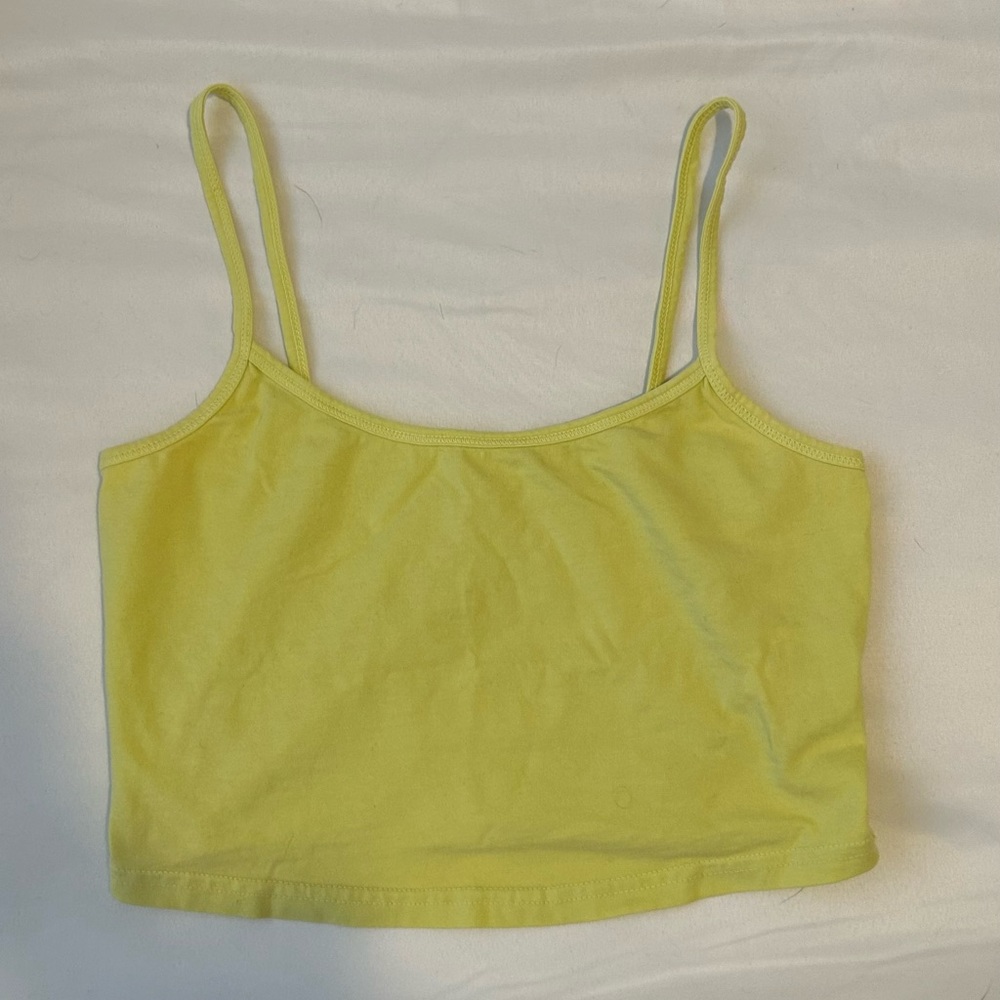 Pacsun lime green/yellow tank top